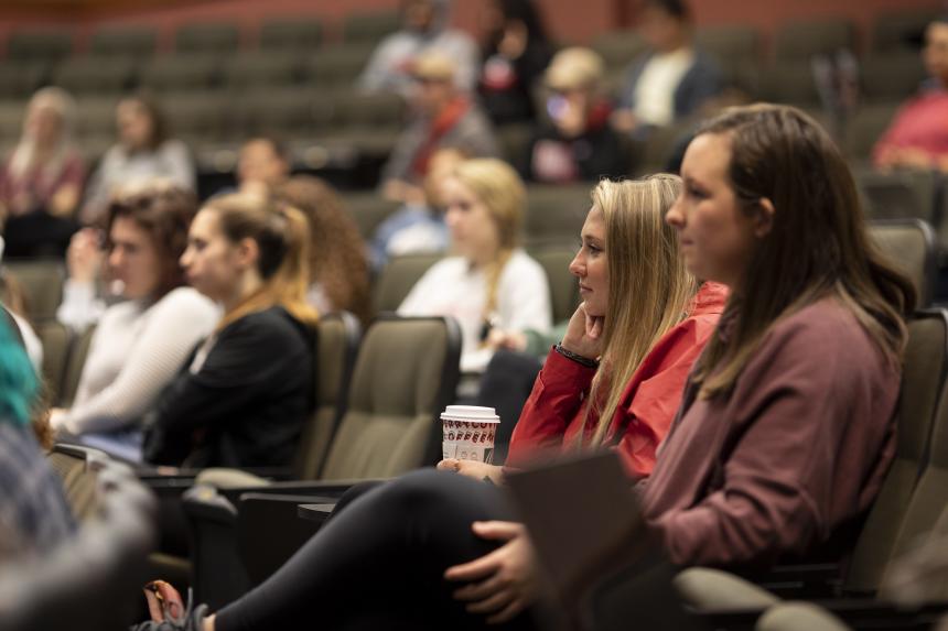 Students in psychology class